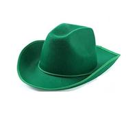 ZYAGH Chapeau Cowboy Chapeau de Cow-Girl, Chapeau de Cowboy, Chapeau de Princesse en Feutre, Accessoire de Costume for Enterrement de Vie de Jeune Fille, fête d'anniversaire for Women and Men(Green)