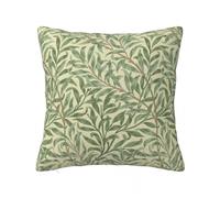 ZYAGH Coussin Canape Lot de 2 taies d'oreiller carrées en Branches Saule avec Housse Coussin à Fermeture éclair for Plantes Vertes, décoration créative for la Maison pour Decoration(50x50cm 20x20in)