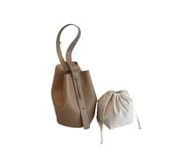 ZYAGH Ensemble de sacs seau rétro à bandoulière for femmes, 2 en 1, couleur unie, grande capacité, fourre-tout(Color4)