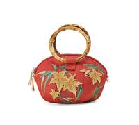 ZYAGH Handbag Crossbody Bag With Embroidered Pumpkin Design Women's Maple Leaf Embroidery(Red)