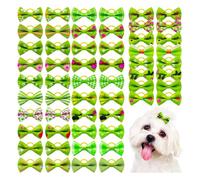 ZYAGH Lot de 10/20/30 nœuds for toilettage d'animaux de Compagnie, mélange de Couleurs, Accessoires for Cheveux de Petits Chiens, Bandes en Caoutchouc(Style 6,20PCS)