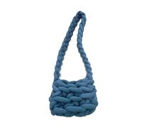 ZYAGH Sac à tricoter fait main Sac à tricoter horizontal grossier DIY Sac à bandoulière à rayures en fil de base(12)