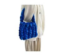 ZYAGH Sac d'ordinateur créatif en fil de velours fait à la main, sac à tricoter à ligne épaisse, sac à bandoulière à main(18,22X18X13cm)