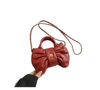 ZYAGH Super Mini Sac À Bandoulière Avec Poignée Courte, Pochette, Sac À Main Argenté, Porte-monnaie Tendance, Rouge À Lèvres(Red)