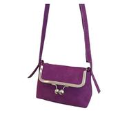 ZYAGH Super Mini Sac À Bandoulière for Femmes, Mignon Sac À Main À Clip, Sac À Main De Luxe De Styliste Rouge À Lèvres(Purple clip bag)