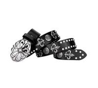 ZYAGH Women's Belt With Skull And Stud Decoration Hip-hop Punk Style Trendy Y2K Versatile(125cm)