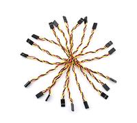Zyamy 10 Pcs 3p- Line 3P pins 2.54 mm Pas Femelle vers Female- connecteur de cble Multicolor Jumper Fils pour Breadboard 20 cm