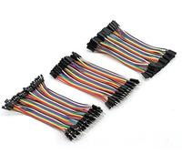 Zyamy 120 pcs Dupont Ligne de mâle vers mâle, mâle vers Femelle, Femelle vers Femelle Dupont connecteur de câble Multicolor Jumper Fils pour Breadboard 10 cm