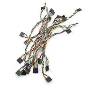 ZYAMY Lot de 10 connecteurs de câble Dupont Line 6 broches 2,54 mm femelle vers femelle Dupont Multicolore Fil de démarrage pour platine d'expérimentation 20 cm