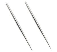 ZYAMY Lot de 2 aiguilles de détail en acier inoxydable 15,2 x 0,6 cm pour poterie, modélisation, sculpture, argile, céramique, outils pour modélisme, ligne de tissu, texture faite à la main, accessoires d'artisanat, argent