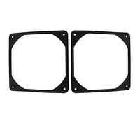 ZYAMY Lot de 2 joints de ventilateur en caoutchouc anti-vibration pour boîtier d'ordinateur Noir 120 x 120 mm 12 cm