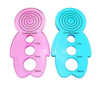 ZYAMY Lot de 2 outils de matelassage pour courtepointe, courtepointe, origami, courtepointe, bricolage de différentes tailles, 1 bleu + 1 rouge