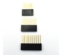 ZYAMY Lot de 30 connecteurs de 2,54 mm 6 broches 8 broches 10 broches femelles à une rangée droite de 11 mm de long, noir PC104