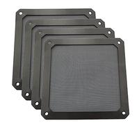 ZYAMY Lot de 4 filtres à poussière magnétiques pour ventilateur d'ordinateur 120 mm Noir 12 cm x 12 cm