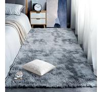 ZYANBIN Tapis de Sol 310 x 350 cm Poil Long Tapis Chambre Moderne Lavable pour Salon, Chambre à Coucher, Couloir, Gris Clair