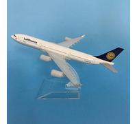 ZYAURA Image environnementale for : Jason Tutu 16 cm Lufthansa Airbus A340 Maquette d'avion métal moulé sous Pression Rapport 1/400