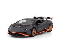 ZYAURA pour: 1:24 Lamborghini Supercar Modèle Haute Simulation Modèle De Voiture en Alliage Son Et Lumière Retirer Le Métal(A)