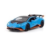ZYAURA pour: 1:24 Lamborghini Supercar Modèle Haute Simulation Modèle De Voiture en Alliage Son Et Lumière Retirer Le Métal(B)