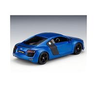 ZYAURA pour: 1:24 R8 Version Modifiée Bleu Et Noir Modèle De Voiture en Alliage De Voiture De Sport Haute Simulation