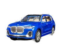 ZYAURA pour: 1:24 Simulation BMW X7 Véhicule Tout-Terrain SUV Modèle De Voiture Son Et Lumière Retirer Voiture Jouet Métal pour Enfants(B)