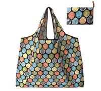 ZYAYNG 5Pcs Foldable Shopping Bags Big Size Bag Large Capacity Lightweight and Portable Storage Pour Shopping(Color4)