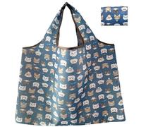 ZYAYNG 5Pcs Large Foldable Shopping Bag Reusable Grocery Tear-Proof Nylon Suitable For Recycling Gift Pour Shopping(Color2)