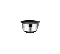 ZYAYNG Bol MéLangeur En Acier Inoxydable 1/6PCS Silicone Bottom Thickened with Lid Cooking Basin Stainless Steel Egg Beating Salad Mixing Kitchen Baking Pour La Cuisine(18 cm)