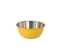 ZYAYNG Bol MéLangeur En Acier Inoxydable Stainless Steel Salad Basin Mixing Bowl Household and Scale Cooking Kitchen Knead Dough Baking Tableware Pour La Cuisine(19cm Lemon yellow)