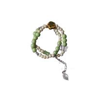 ZYAYNG Bracelet En Céramique Double Cercle 3 Pièces Pour Femmes | Bracelet littéraire de fée papillon