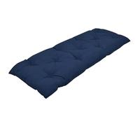 ZYAYNG Coussins De Banc Coussin de Banc de Jardin extérieur, Couleur Unie, épais, Chaise de Soleil, Dossier Haut, antidérapant, Tatami, canapé, Tabouret pour Jardin(Dark Blue,120x50cm)
