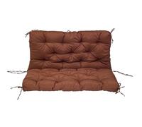 ZYAYNG Coussins De Banc Coussins de Banc imperméables for Meubles d'extérieur, épais, for siège de balançoire de Jardin, Dossier de Remplacement for 2/3 Places pour Jardin(Dark Coffee,120x100CM)