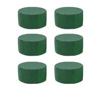 ZYAYNG Mousse Florale Ronde 6pcs DIY Round Floral Foam Bricks Flowers Mud Green Florist Styrofoam Blocks pour Artisanat Mariage