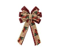 ZYAYNG NœUd pour Couronne d'automne Décorations de Noël en Forme d'arc, Ornements Divers, Plaid tissé à la Main for décoration du Sapin, fête Maison for l'avant pour Une FêTe à La Maison(Color 2)