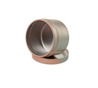 ZYAYNG Pots à Bougies Lot de 10 boîtes Conserve Rondes vides en Or pour Bougie(Color2)