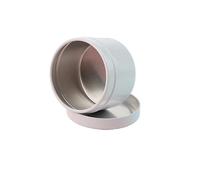 ZYAYNG Pots à Bougies Lot de 24 Pots à Bougies vides Ronds en métal avec couvercles for la Fabrication, l'artisanat et Le Rangement pour Bougie(Color1)