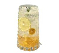ZYAYNG Tasse à Boire Tasse en verre à jus 2 pièces, verre transparent, verre à vin, tasse à jus de café 500ml Pour Boissons Et Jus(Clear2)