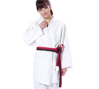 ZYAYNG Tenue De Judo Uniforme d'arts martiaux Judo Gi Kimono de compétition coton blanc 450 g/m² tissage simple Pour Tenue D'EntraîNement(White,XXXS)