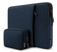 ZYB Housse Ordinateur 13 Pouces Pochette,Étanche Housse pour Macbook Air 13 Pouces M4 M3 M2 M1 2025-2017,MacBook Pro 14/13 Pouces M4 M3 M2 M1 2025 2024-2012 etc 13.3 PC Portable Protection-Blue