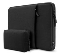 ZYB Housse Ordinateur 16 Pouces,Étanche Pochette Ordinateur 16 Pouces pour 16" Notebook MacBook Pro 16 Lenovo HP ASUS Dell Samsung 2021-2025 Mac Pro 16 M4-M1 etc Housse Ordi 16" PC Portable-Noir