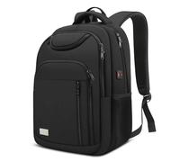 ZYB Imperméable Sac à Dos Ordinateur Portable Femmes Hommes 15-15.6 Pouces, Sac a Dos PC avec Fente de Chargement USB Sac à Dos PC Portable Antivol pour Collège Affaire Scolaire Voyage-Noir