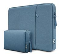 ZYB Pochette Ordinateur 15.6 Pouces, Étanche Housse Ordinateur 15 15,6 Pouces pour 15" Notebook Lenovo Thinkpad Ideapad HP Dell Acer ASUS Chromebook Mac 15 16 etc Pochette PC Portable 15.6"-Bleu Brume
