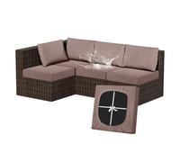 ZYBSLCSY Outdoor Housse De Coussin De Canapé Imperméable avec 2 Cordes pour Intérieur Et Extérieur, Protection De Coussin Extensible, Housse Antidérapante Canapé (D 50-70cm W 50-70cm,Khaki)