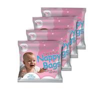 ZYBUX Lot de 4 paquets de 200 sacs jetables parfumés pour couches - 800 sacs