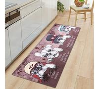 ZYCAFJ Tapis de Cuisine Antidérapant Chien Tapis de Cuisine pour Devant Evier Absorbant, Doux Tapis du Sol pour Salon Chambre Passage Lavable en Machine 50 x 140cm