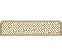 ZYCHSJXA Cloisons de séparation pour salles à Manger, Cadre en Fer forgé ajouré, Panneau de séparation décoratif pour Restaurant, cloison en Verre de 30 cm de Hauteur (Or-a, 60 cm)