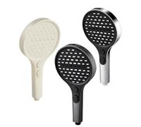 ZYCHSJXA Pommeau de Douche Haute Pression de 14 cm à économie d'eau - Robinet à Main réglable de 4 m avec Flexible argenté de 1,5 m - Accessoire de Salle de Bain écologique pour Une expérie