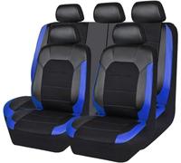 ZYCQ Voiture Ensembles De Housses Siège pour Ford Fiesta | Fiesta Plus/Titanium/St-Line/Active/St 2008-2022,Universelles Imperméable Cuir Respirant Anti-dérapant Protege Siege,C/Blue