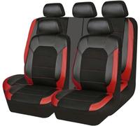 ZYCQ Voiture Ensembles De Housses Siège pour Ford Fiesta | Fiesta Plus/Titanium/St-Line/Active/St 2008-2022,Universelles Imperméable Cuir Respirant Anti-dérapant Protege Siege,B/Red