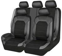 ZYCQ Voiture Ensembles De Housses Siège pour Hyundai i20 i-20 I20 N,Universelles Imperméable Cuir Respirant Anti-dérapant Protege Siege,D/Grey