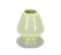 ZYCX123 Support en céramique Matcha Fouet Stand de thé Japonais Matcha Coupes Poudre Matcha Tea Set Accessoires (Jaune et Vert)